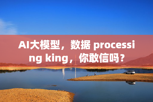 AI大模型，数据 processing king，你敢信吗？